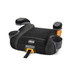 래치 부착 및 퀵 릴리스 제거 기능이 있는 Chicco GoFit Plus 백리스 부스터 카시트 40~110파운드의 어린이용 휴대용 여행용 시트. | 아이언/블랙, IronChicco Chicco, 1개