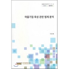 마을기업 육성 관련 법제 분석 : (법제분석지원연구 15-21-5), 한국법제연구원