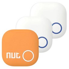 Nut 2 미니 블루투스 키 태그 파인더 분실 방지 알림 스마트 트래커 안드로이드 폰 BT4.0 지갑용 무선 트래커, 8) 2 White 1 Orange, 1개