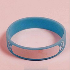 유아 어린이 실리콘 미아방지 팔찌 15cm 유아팔찌 미아방지팔찌 아동팔찌, 1개, 야광블루