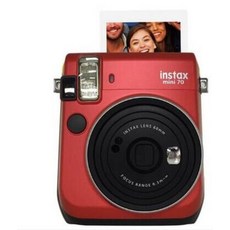 Fuji Li Polar mini70 카메라 패키지에는 하나의 이미징을위한 폴라로이드 인화지 및 셀프 타이머 카메라가 포함되어 있습니다, 패키지 2개, 수박 빨간색