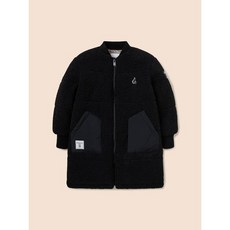 [백화점매장 정품출고] 빈폴키즈 키즈 다운 패딩 점퍼 [시즌오프30%] [BEANPOLE KIDS] 보아 플리스 롱패딩 블랙 (BI3939U035)