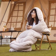 Super-in 흰색 캠핑용 침낭 사계절 사용 가능, 1개