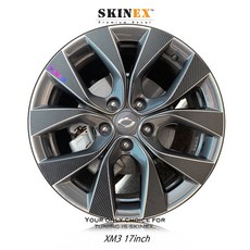 (스킨엑스) XM3 휠튜닝 3D카본 데칼 스티커(17인치), 1개