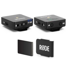 RODE 로데 와이어리스고 Wireless GO 카메라무선마이크 (검정) + 전용클립 MagClip GO, 본품