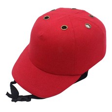QDY 안전 범프 캡 보호대 작업장모자 빨간색