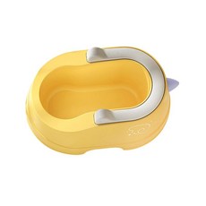 Zeyuan 0~12세 신생아를 위한 PVC 소프트 쿠션이 있는 어린이 엉덩이 세면대, PP PVC, 노란색, 1개