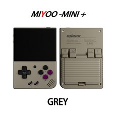 오락실 MIYOO MINI 플러스 V3 휴대용 레트로 핸드헬드 게임 콘솔 와이파이 리눅스 시스템 신제품, 04 3.5Inch Grey_02 128GB, 1개