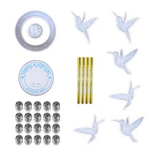 벌새 윈드 차임 실리콘 몰드 키트 에폭시 수지 캐스팅 금형 홈 야외 장식 WIN Bells DIY 공예품 만들기