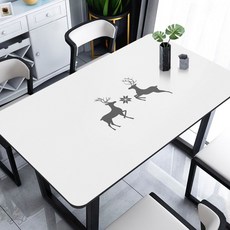 북유럽 pvc 실리콘 테이블 매트 직사각형 식탁매트, 60 * 120cm, F