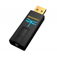 AudioQuest USB-C to USB-A 어댑터가 포함 된 AudioQuest Dragonfly Black USB DAC 번들 AudioQ, 단일상품