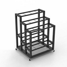 스튜디오 스탠드 정리대 조명 보관함 수납 랙 배경지, 1개, 화이트 18개 배치 가능 12x12