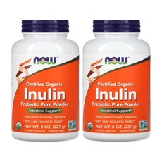 [1+1] Now Foods 나우푸드 이눌린 프리바이오틱 227g Inulin 분말 파우더 프럭토올리고당 2개, 1개