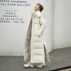 여성 유광 패딩 두꺼운 긴 다운 파카 다운 재킷 후드 겨울 코트 패션 겨울 재킷 긴팔 파카 의류