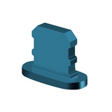 금속 방지 플러그 플러그 먼지 캡 플러그 플러그 휴대 전화 11/11 Pro Max/SE/Xr 삽입 및 세련된 내구성을 쉽게 제거 할 수 있습니다., 바다 블루