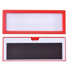 창고 앵글 자석 라벨 네임태그 45x120mm 30개입, 1세트, 레드