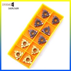 10pcs 초경 나사 삽입 16IR 16ER AG60 VP15TF / US735/UE6020 나사 선반 공구 터닝 블레이드 선삭 공구