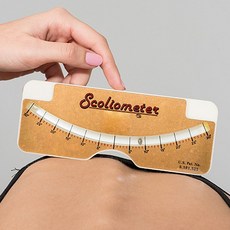 척추측만증클리닉 척추측만증 각도기 scoliometer 스콜리오미터, 1개, 1개입