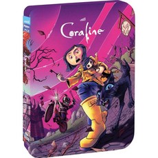 Coraline 스틸북 4K 울트라 HD + 블루레이4K UHD 미국발송 DVD