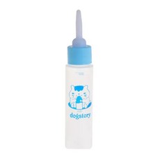 애완 동물 우유 병 30ml 실리콘 젖꼭지 작은 동물 먹이 햄스터 고양이 개 강아지, 파란색, 1개