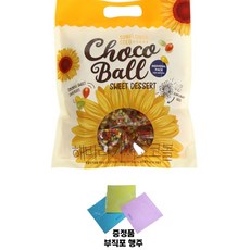 이마트 트레이더스 해바라기씨 초코볼 500g 대용량 증정품 부직포행주 1장, 1개