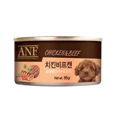 ANF 강아지 캔 95g, 1개, 치킨비프캔 - anf강아지캔