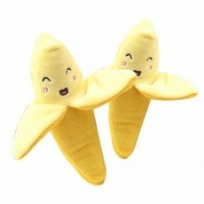  [KT알파쇼핑]강아지 삑삑이 바나나 인형 1P 반려견 봉제 장난감, 선택:본상품 
