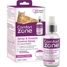 컴포트존 Comfort Zone 스프레이 & 스크래치 컨트롤 고양이 진정 스프레이 2 x 2온스