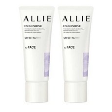 ALLIE Ennui Pupple 알리 언위 퍼플 크로노 뷰티 컬러 튜닝 톤 업 UV 선크림 40g 2팩, 2개