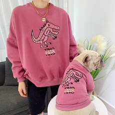 강아지주인커플티 강아지랑주인이랑커플룩 개플룩 여름 반려동물, 옵션2 학부모 프리사이즈, 1개