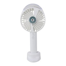 신형 스프레이 선풍기 기숙사 사무실 책상 휴대용 미니 USB 충전 휴대용 선풍기 노점, 하얀색