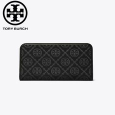 (토리버치)Tory Burch T 모노그램 짚 슬림 Zip Slim 블랙(관부가세 포함)