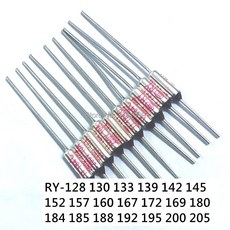 RY-167C 250V 10A Cutoffs 열 퓨즈 일정한 온도 제어 스위치 TF RY130 133C 142 145 152 157 184C 185 192, [08] 157C, [01] 20PCS, 20개