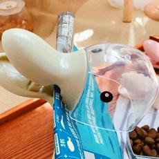강아지 소형견용 다기능 스푼 물 고양이 분수 그릇 개 밥그릇, 1개, 01 Green