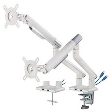 듀얼모니터암화이트