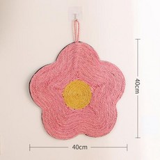 스크래쳐 스크래치보드 Sisal 고양이 스크래처 스크래칭 포스트 매트 장난감 침대 클로 샤프너 스크래퍼 그라인딩 네일 패드 애완 동물 가구, 1) Flower shape-Pink, 1개