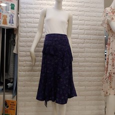ENC Enc NC02 여성 퍼플 A라인 스커트 ENWH83781O (5789849)
