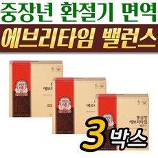 정관장 에브리타임 밸런스 30개x3박스 중년 장년 남성 여성 면역케어, 300ml, 3개