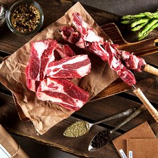 부드러운 캠핑 양고기 양꼬치 고급 갈비살 500g 소스+소금포함