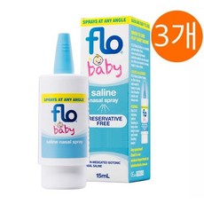 [호주정품직구] FLO 베이비 아기 코막힘 식염수 스프레이 - FLO Baby Saline Nasal Spray 15ml