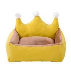 겨울 강아지 고양이 소파 침대 작은 왕관 공주 치와와 푸들 쿠션, B.XS-below 1.0 kg