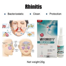 비염 축농증 알레르기 좋은 효과 비강 스프레이 만성 부비동염 드롭 오래된 레시피 중국 전통 의료 석고 코 케어 미용 건강, 1개