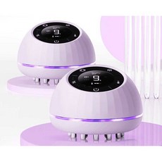 두피 마사지 브러시 마사지기계 헤드 스파 두피케어, 퍼플