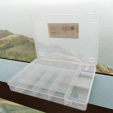 야마다 비즈공예 재료보관 비즈통(15구) 플라스틱케이스 아크릴케이스 투명플라스틱박스 비즈케이스 네일테이블 목걸이부자재 비즈세트 비즈공예재료 악세사리부자재 젤리비즈, 본상품