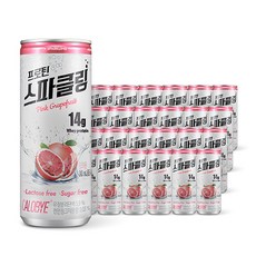 칼로바이 프로틴 스파클링 무설탕 핑크자몽 탄산음료, 240ml, 24개