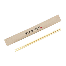 [ILYONG] 일회용 대나무 젓가락 KRM 200mm 고급형 1000개 맛있으면 주변에 크라프트, 1개