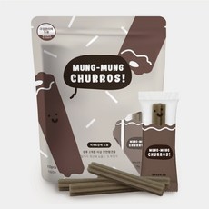  멍냥빌리지 멍멍츄러스 강아지 덴탈껌 피부&장16gx10개입, 단품 