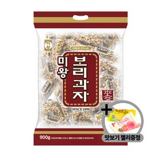 쿠키나라 미왕 보리과자 대용량 한봉지 + 맛보기젤리증정 길쭉이 보리스낵 죠리퐁 막대과자, 900g, 1개