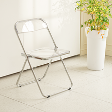 마뮤즈 메종크로스 미드센추리 인테리어 카페 디자인 의자 아크릴 접이식 투명 체어
