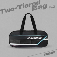 스트로커스 가방 STR-BG2403 블랙 2단 사각가방 2단가방 배드민턴가방 오남스포츠, 1개, STR-BG 2403 블랙